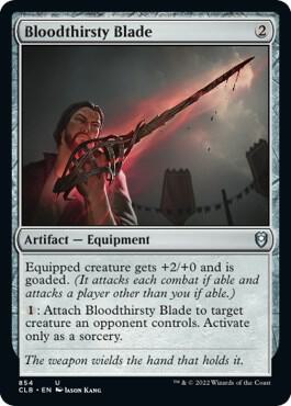 Bloodthirsty Blade card from Commander Legends: Battle for Baldur's Gate