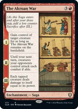 The Akroan War card from Commander Legends: Battle for Baldur's Gate