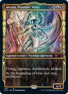 Atraxa, Praetors' Voice (Gilded Foil) card from Secret Lair Drop Series
