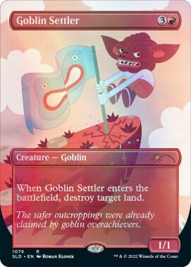 Goblin Settler card from Secret Lair Drop Series