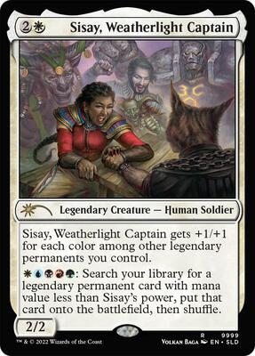 Sisay, Weatherlight Captain card from Secret Lair Drop Series
