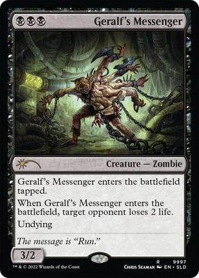 Geralf's Messenger (9997) card from Secret Lair Drop Series