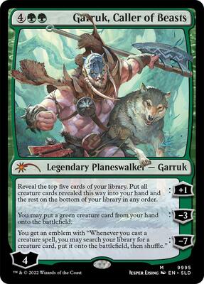 Garruk, Caller of Beasts card from Secret Lair Drop Series