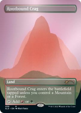Rootbound Crag card from Secret Lair Drop Series