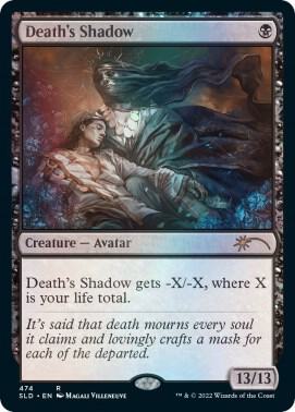 Death's Shadow card from Secret Lair Drop Series