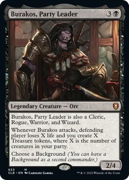 Burakos, Party Leader card from Commander Legends: Battle for Baldur's Gate
