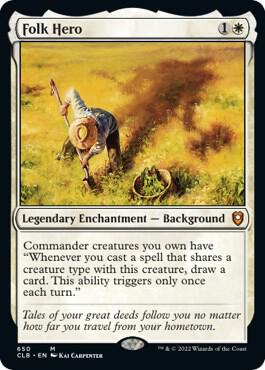 Folk Hero card from Commander Legends: Battle for Baldur's Gate