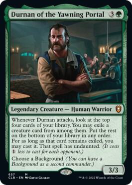 Durnan of the Yawning Portal card from Commander Legends: Battle for Baldur's Gate
