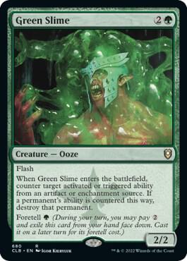 Green Slime card from Commander Legends: Battle for Baldur's Gate