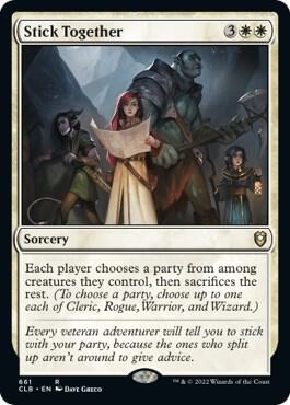 Stick Together card from Commander Legends: Battle for Baldur's Gate