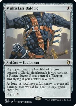 Multiclass Baldric card from Commander Legends: Battle for Baldur's Gate