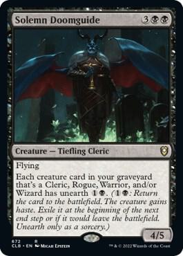 Solemn Doomguide card from Commander Legends: Battle for Baldur's Gate