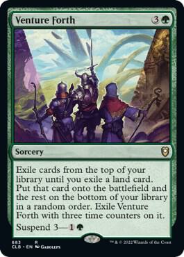 Venture Forth card from Commander Legends: Battle for Baldur's Gate