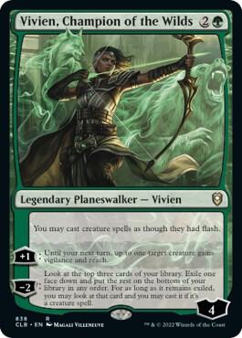 Vivien, Champion of the Wilds card from Commander Legends: Battle for Baldur's Gate