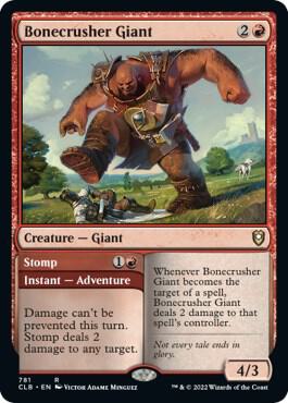 Bonecrusher Giant card from Commander Legends: Battle for Baldur's Gate