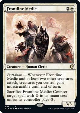 Frontline Medic card from Commander Legends: Battle for Baldur's Gate