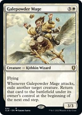Galepowder Mage card from Commander Legends: Battle for Baldur's Gate