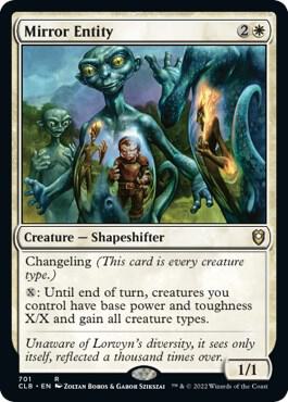 Mirror Entity card from Commander Legends: Battle for Baldur's Gate