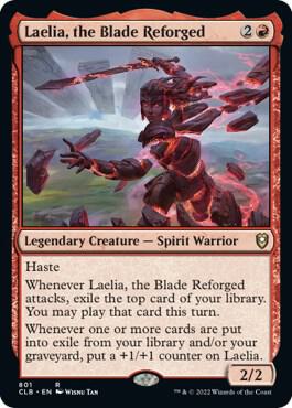 Laelia, the Blade Reforged card from Commander Legends: Battle for Baldur's Gate