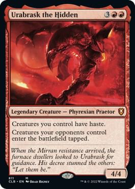 Urabrask the Hidden card from Commander Legends: Battle for Baldur's Gate