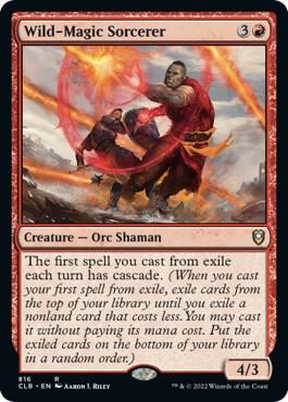 Wild-Magic Sorcerer card from Commander Legends: Battle for Baldur's Gate