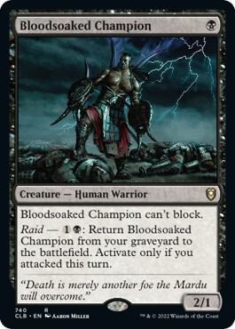 Bloodsoaked Champion card from Commander Legends: Battle for Baldur's Gate