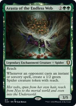 Arasta of the Endless Web card from Commander Legends: Battle for Baldur's Gate