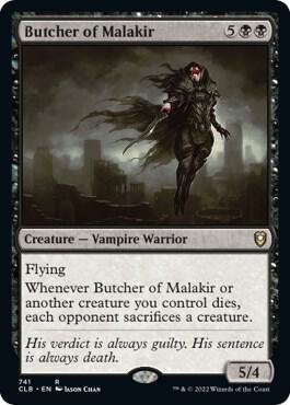 Butcher of Malakir card from Commander Legends: Battle for Baldur's Gate