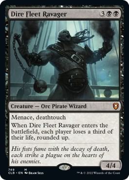 Dire Fleet Ravager card from Commander Legends: Battle for Baldur's Gate