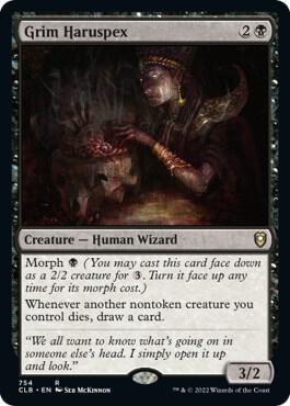 Grim Haruspex card from Commander Legends: Battle for Baldur's Gate