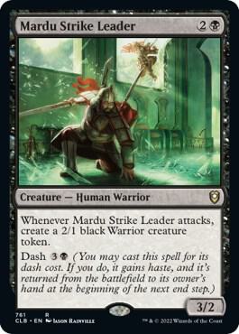 Mardu Strike Leader card from Commander Legends: Battle for Baldur's Gate