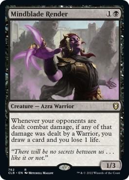Mindblade Render card from Commander Legends: Battle for Baldur's Gate