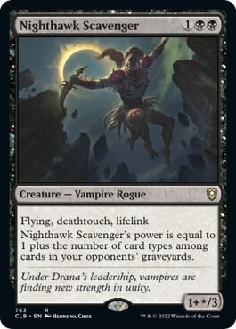 Nighthawk Scavenger card from Commander Legends: Battle for Baldur's Gate