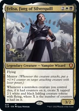 Felisa, Fang of Silverquill card from Commander Legends: Battle for Baldur's Gate