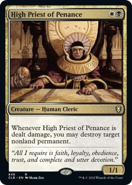 High Priest of Penance card from Commander Legends: Battle for Baldur's Gate