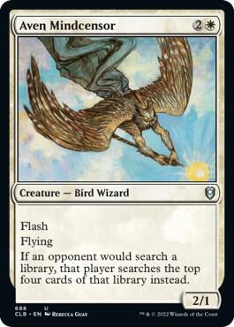 Aven Mindcensor card from Commander Legends: Battle for Baldur's Gate
