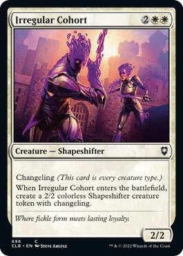 Irregular Cohort card from Commander Legends: Battle for Baldur's Gate