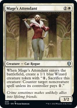 Mage's Attendant card from Commander Legends: Battle for Baldur's Gate