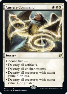Austere Command card from Commander Legends: Battle for Baldur's Gate
