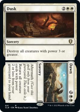Dusk // Dawn card from Commander Legends: Battle for Baldur's Gate