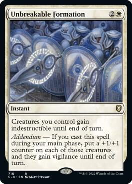 Unbreakable Formation card from Commander Legends: Battle for Baldur's Gate