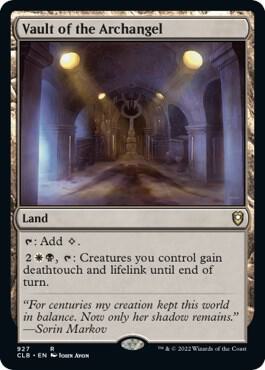 Vault of the Archangel card from Commander Legends: Battle for Baldur's Gate