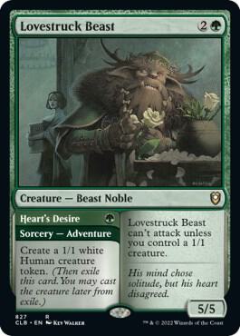 Lovestruck Beast card from Commander Legends: Battle for Baldur's Gate