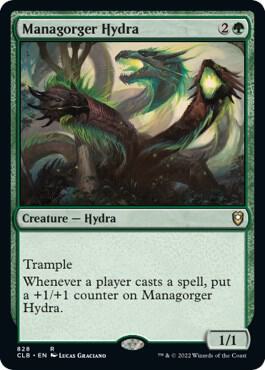 Managorger Hydra card from Commander Legends: Battle for Baldur's Gate