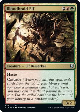 Bloodbraid Elf card from Commander Legends: Battle for Baldur's Gate