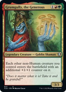 Grumgully, the Generous card from Commander Legends: Battle for Baldur's Gate