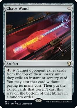 Chaos Wand card from Commander Legends: Battle for Baldur's Gate