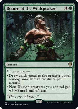 Return of the Wildspeaker card from Commander Legends: Battle for Baldur's Gate