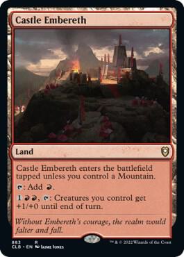 Castle Embereth card from Commander Legends: Battle for Baldur's Gate