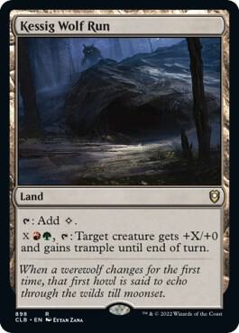 Kessig Wolf Run card from Commander Legends: Battle for Baldur's Gate